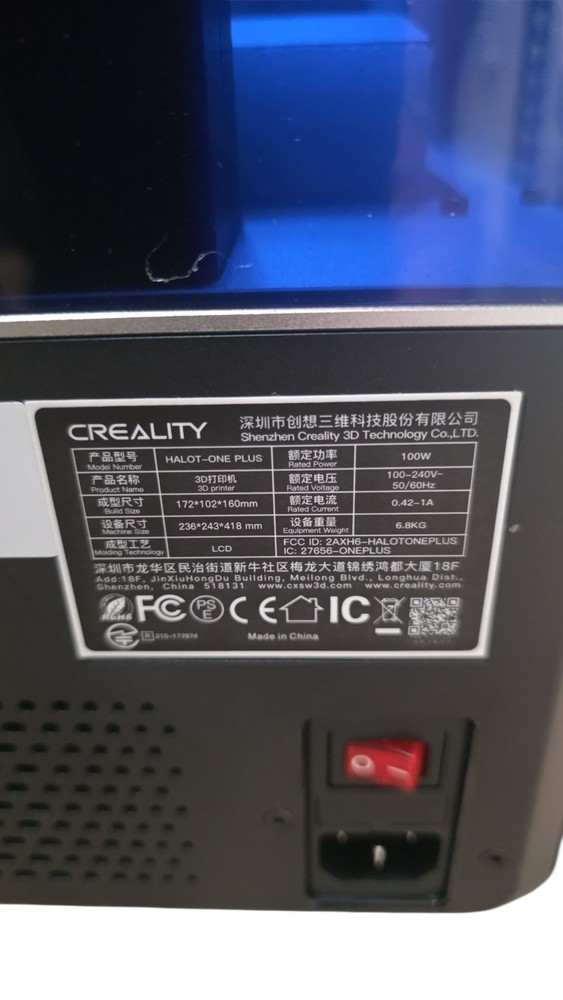 Creality Halot-One Plus 3D Printer - New Open Box