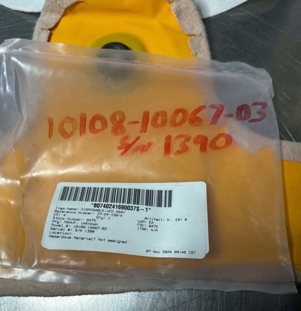 NASA/BOEING Astronaut EVA Disposable UCD Assy