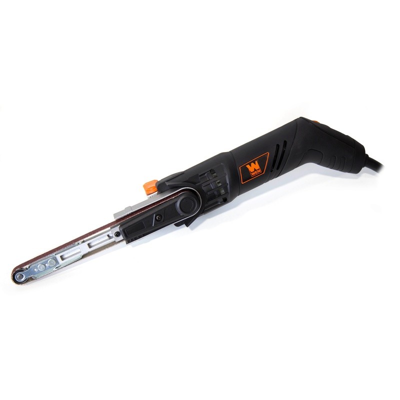 Variable Speed Belt Sander Auto Tracking Tool Free Change Dust Attachment New