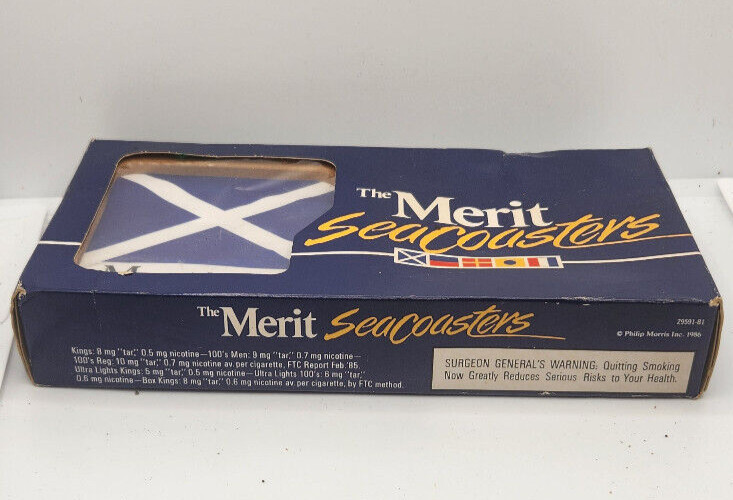 Merit Cigarettes Seacoasters in Box
