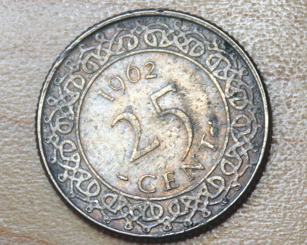 1962 Suriname 25 Cents