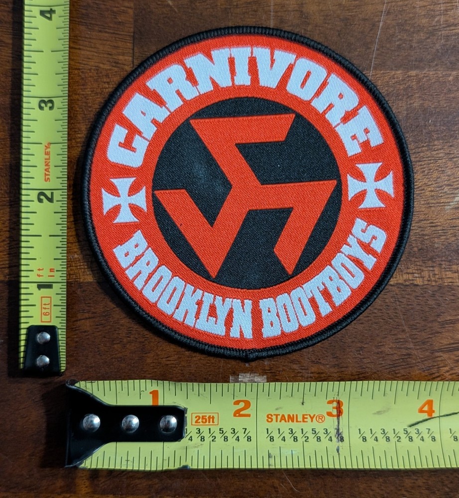Carnivore - Brooklyn Bootboys Circular Patch Type O Negative Overkill Whiplash