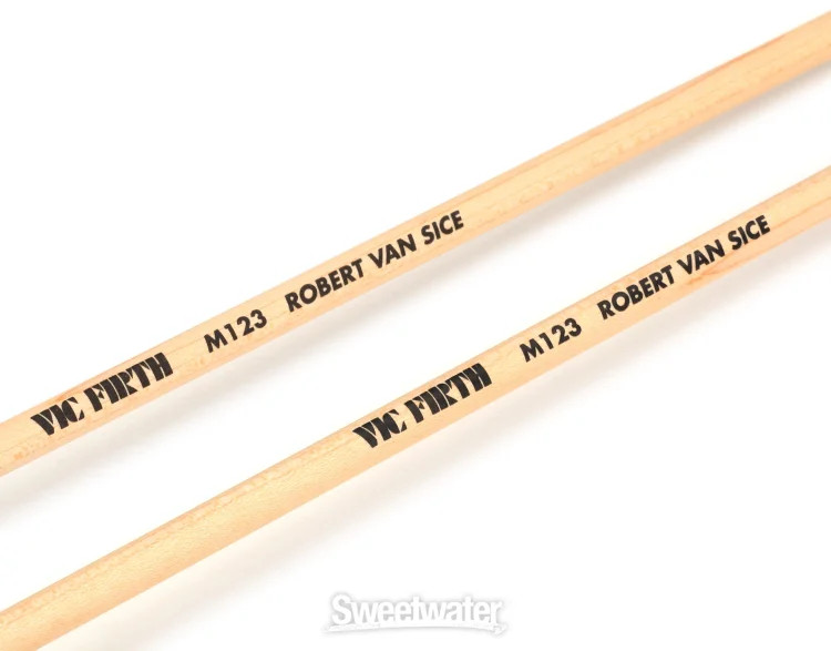 Vic Firth Robert van Sice Marimba Mallets - Medium Soft, Synthetic Core