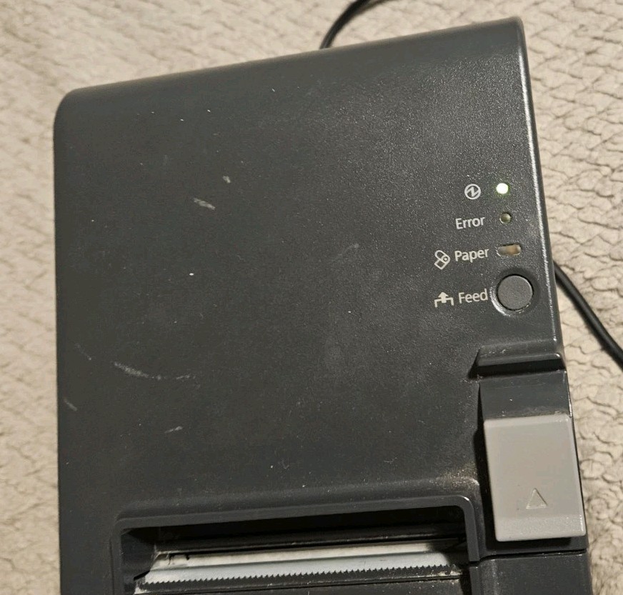 Epson TM-T201 POS Thermal Receipt Printer Tested Working