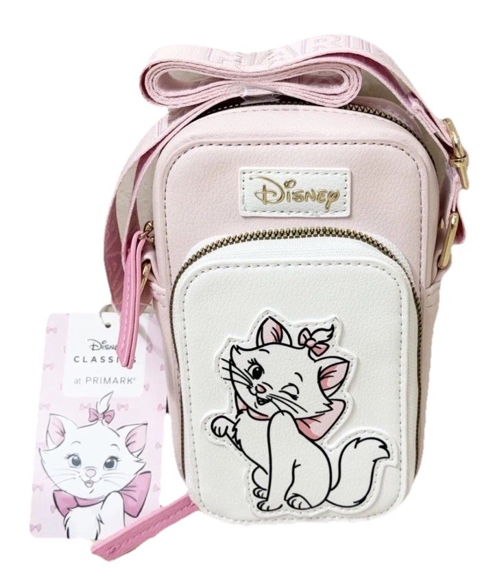 Disney Marie Aristocats Faux Leather Crossbody Bag Cellphone Holder*Primark*-NEW