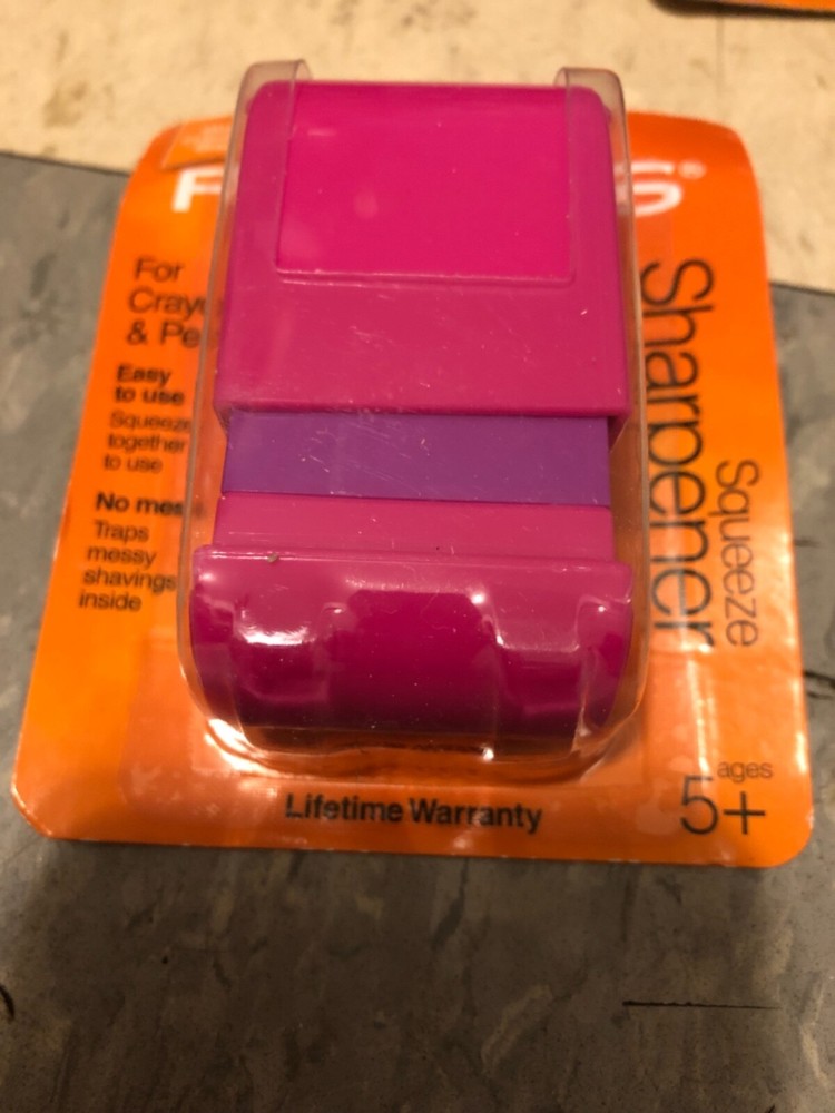 Fiskars Squeeze OR Designer Flip Wedge Sharpener - Pencils & Crayons