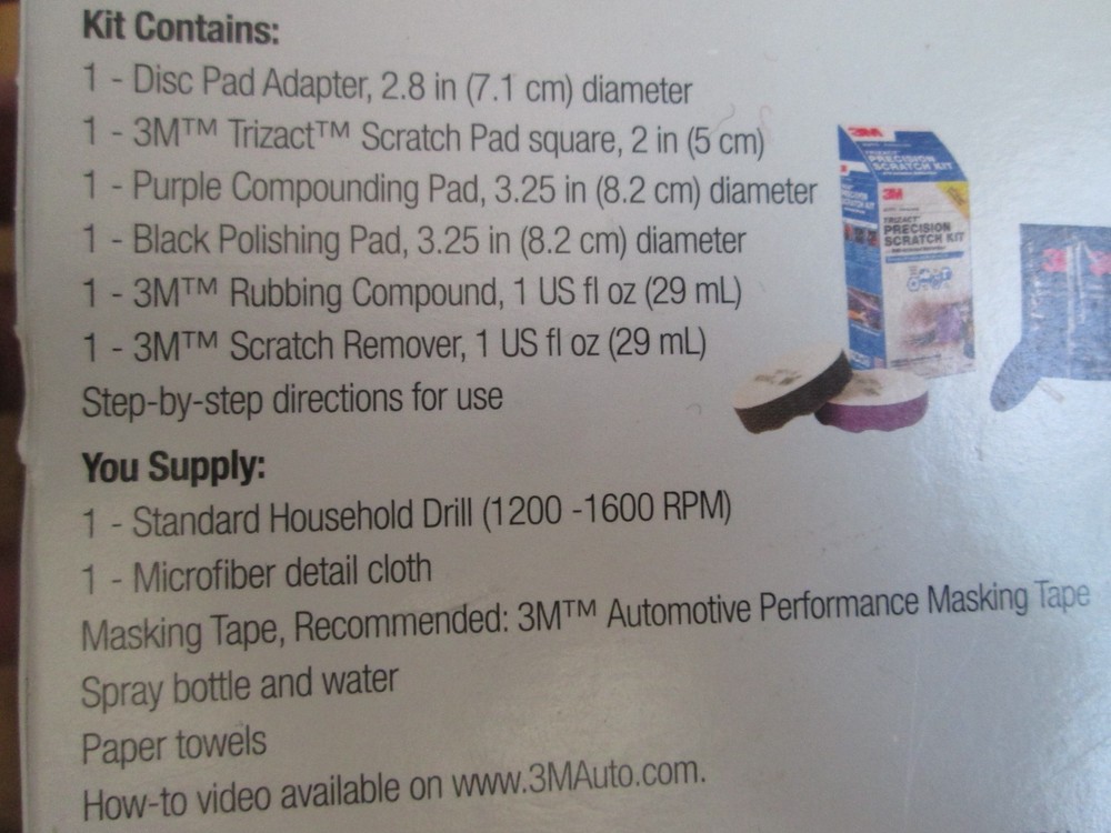 NEW 3M Trizact Precision Scratch Kit AUTO Advanced Drill Activated #39147