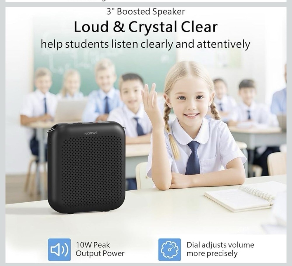 Loud Voice Amplifier Portable Mini Wired Microphone Headset Bluetooth Speaker