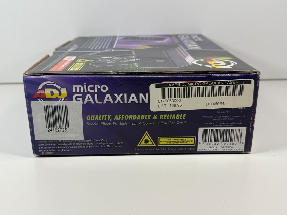 Micro Galaxian Effect Laser Light Machine with Remote American DJ ADJ