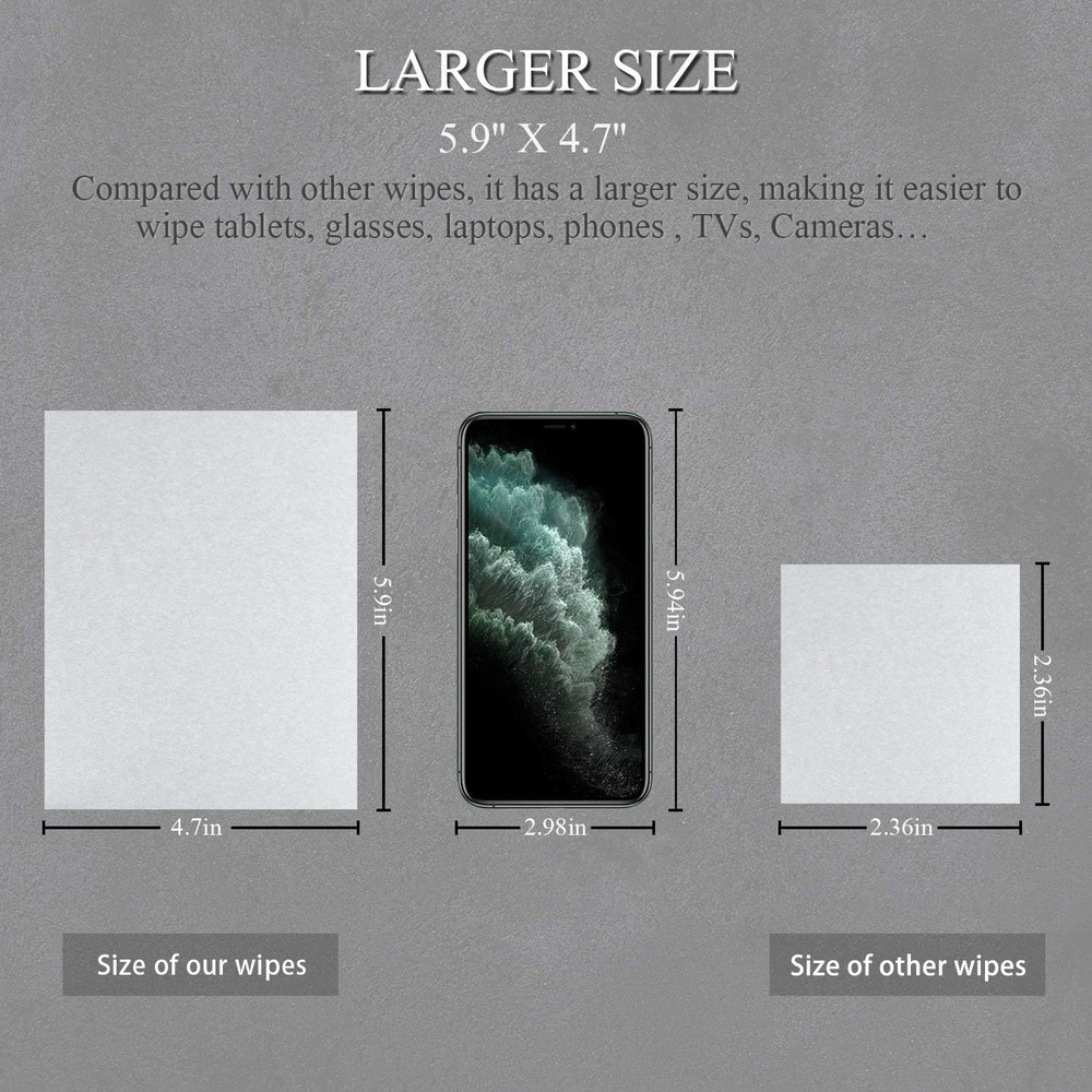 Monitor Wipes, Pre-Moistened Computer Screen Wipes for Electronics, Computer Mon