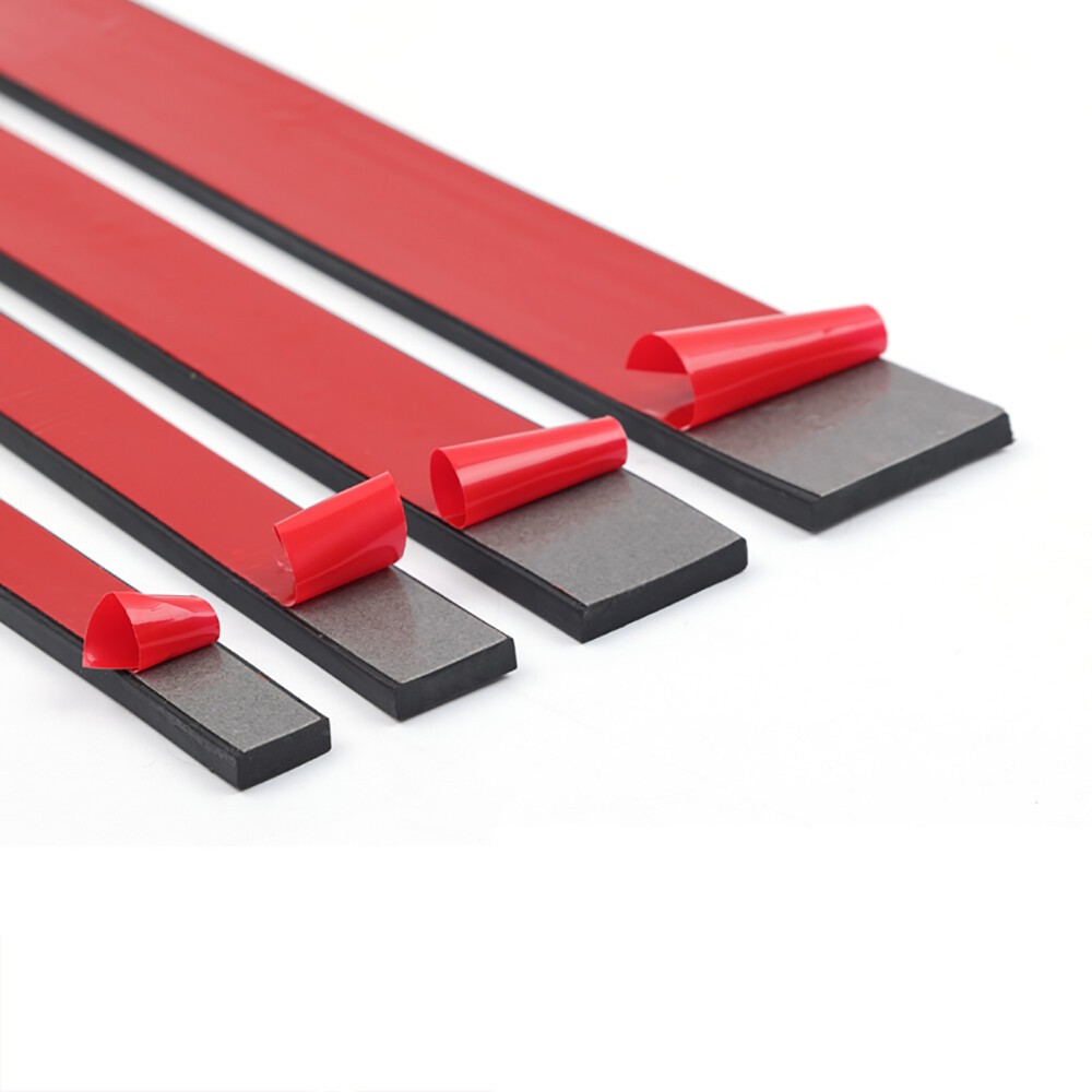 Rubber Strip Self Adhesive Pads Adhesive Backed Solid Seals Gasket Various Sizes
