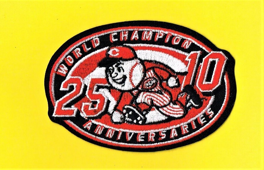 CINCINNATI REDS 2000 WORLD CHAMPIONSHIP ANNIVERSARY MLB PATCH