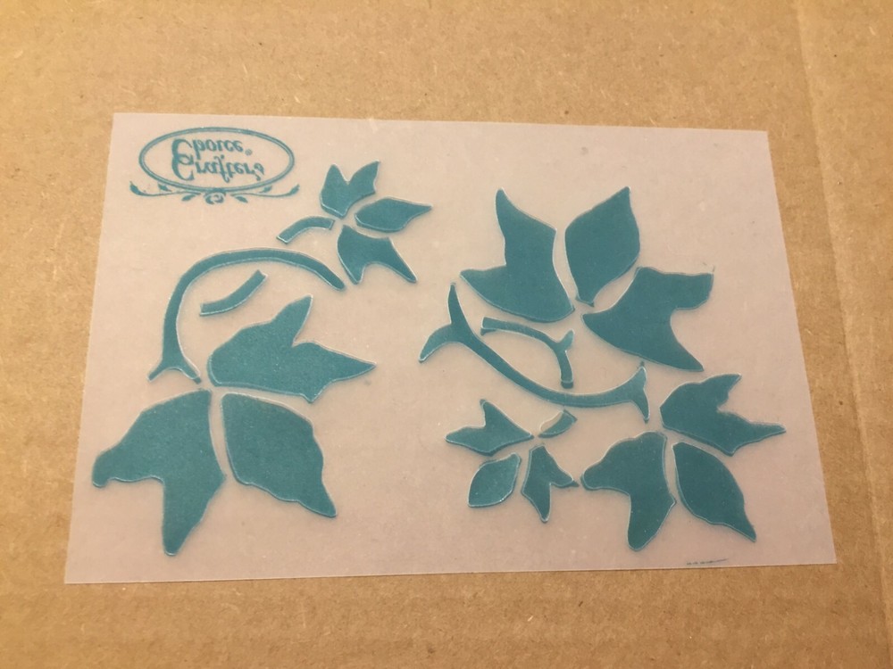 Crafter's Choice Plastic Applique Pattern Quilting Stencil Ivy Leaves