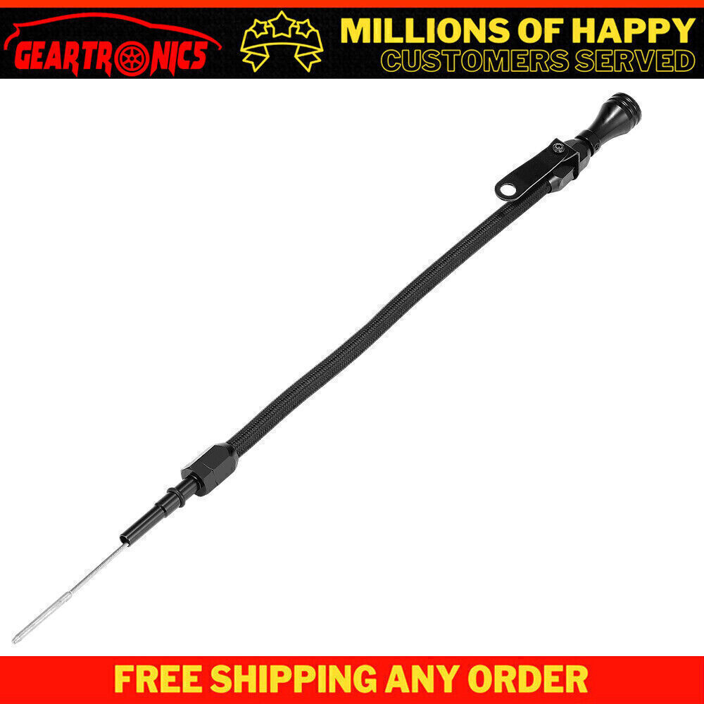 Black Stainless Flexible Oil Dipstick for LS LSX LS1 LS2 LS6 4.8 5.7 6.0 6.2L
