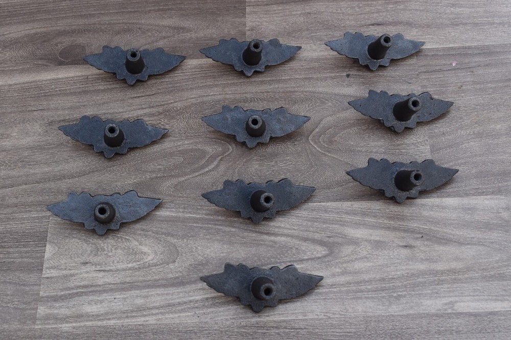 Vintage OWL Shape cast iron cabinet drawer door knobs handles pull rustic 10 pcs