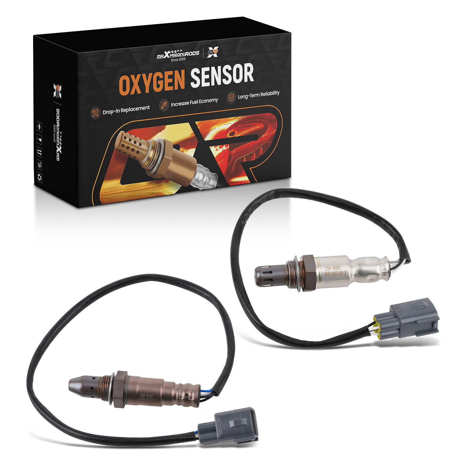 2PCS Upstream & Downstream O2 Oxygen Sensor For Nissan Sentra 2013-2018 L4 1.8L