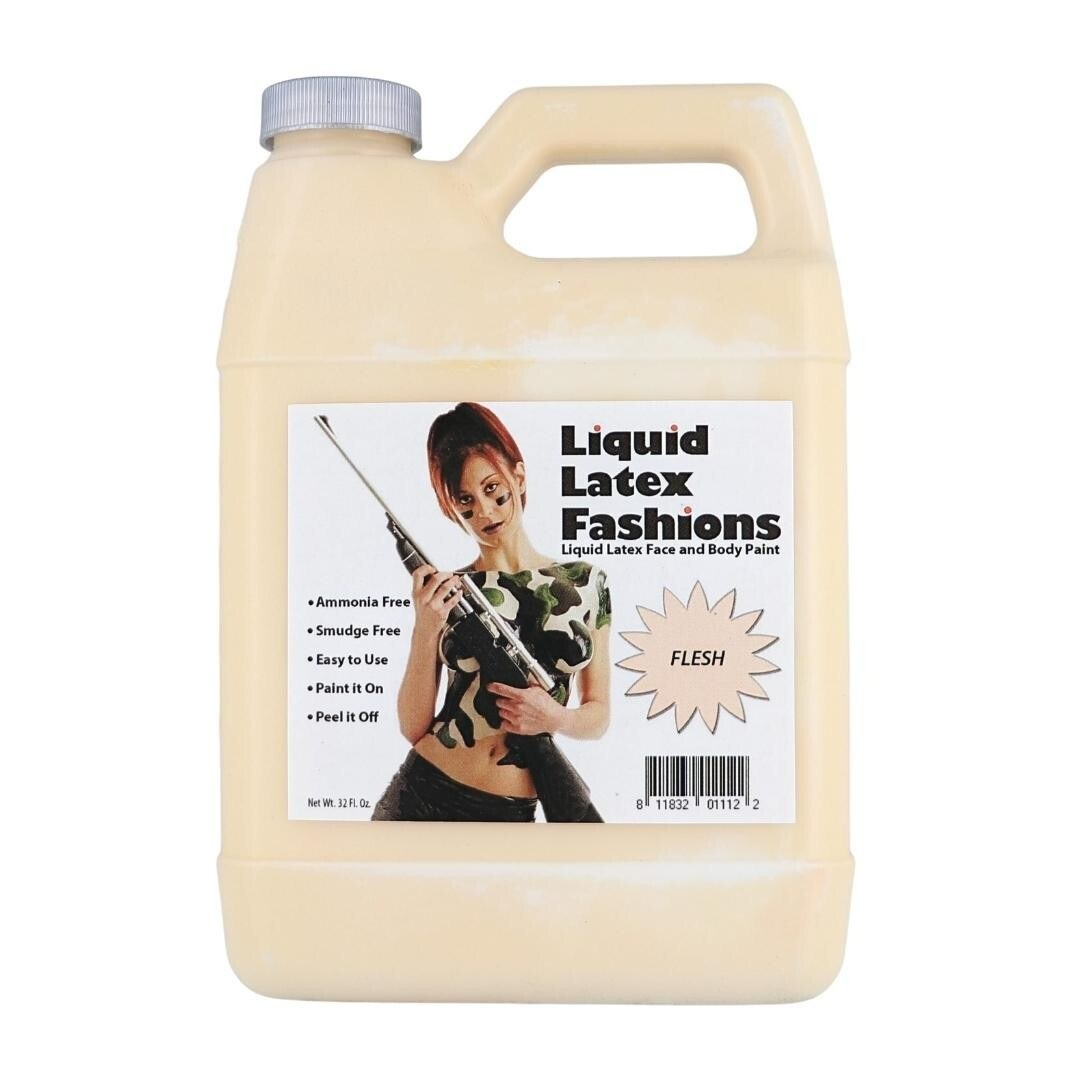 Flesh 32 Fl Oz - Liquid Latex Face and Body Paint, Make Scars and More!