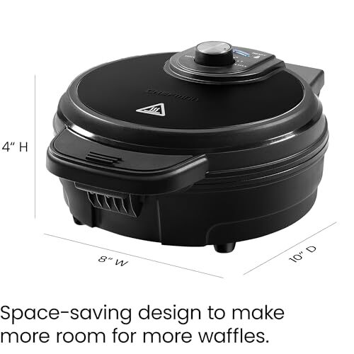 Chefman Anti-Overflow Belgian Waffle Maker w/Shade Selector, Assorted Colors