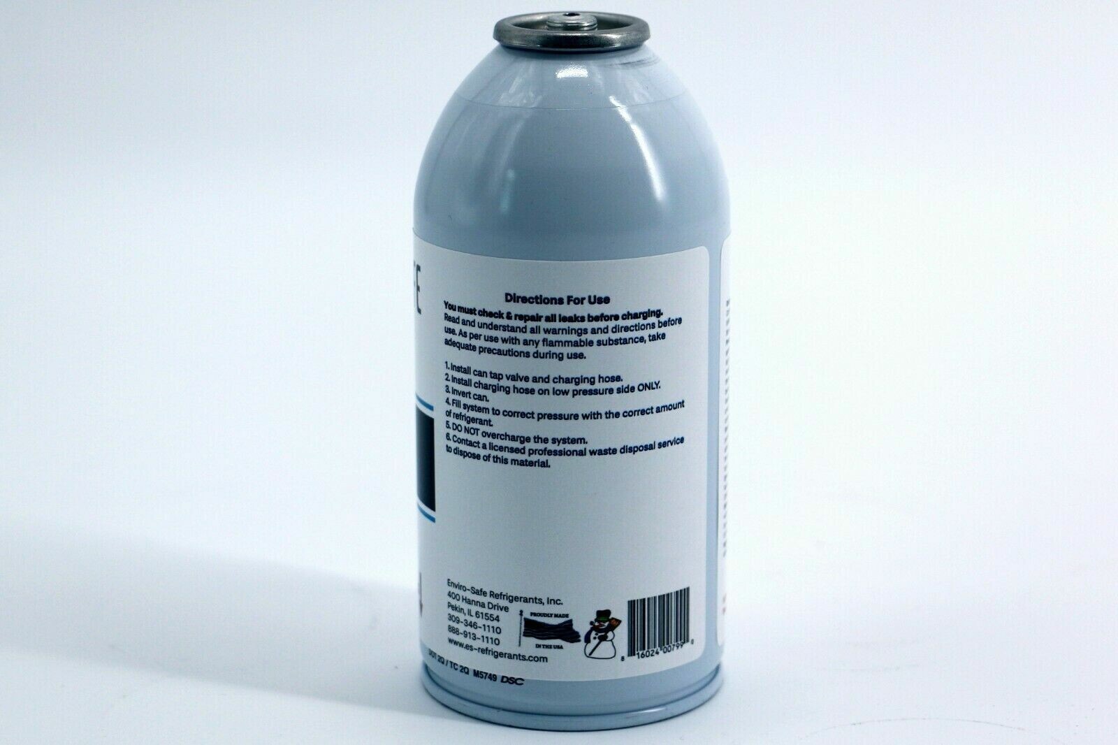 Enviro-Safe R600a UPRIGHT (3) 6 oz. Cans, Isobutane