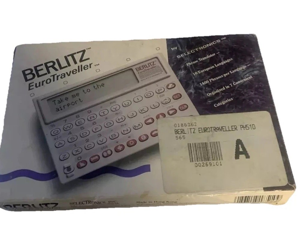 Berlitz EuroTraveller Interpreter PH510 Selectronics 1990  Needs batteries