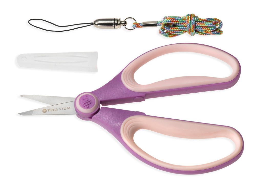 Titanium Precision Scissors, 6-Inch, Violet