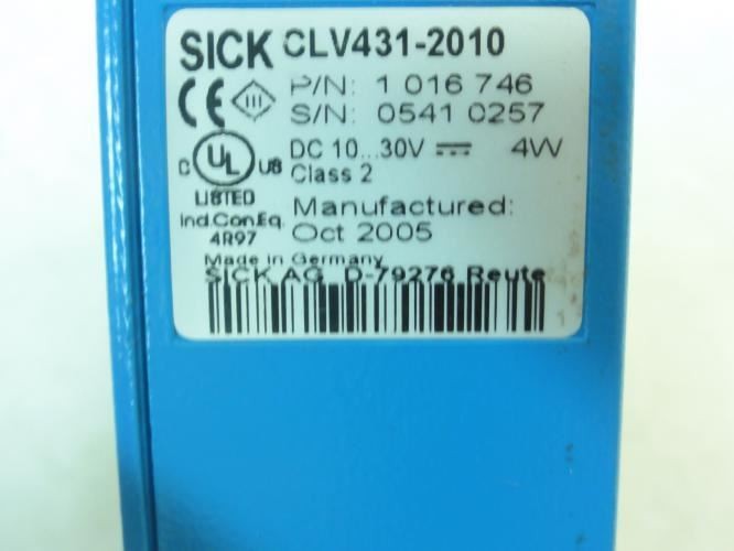206892 New-No Box; Sick CLV431-2010 Bar Code Scanner; 10167416