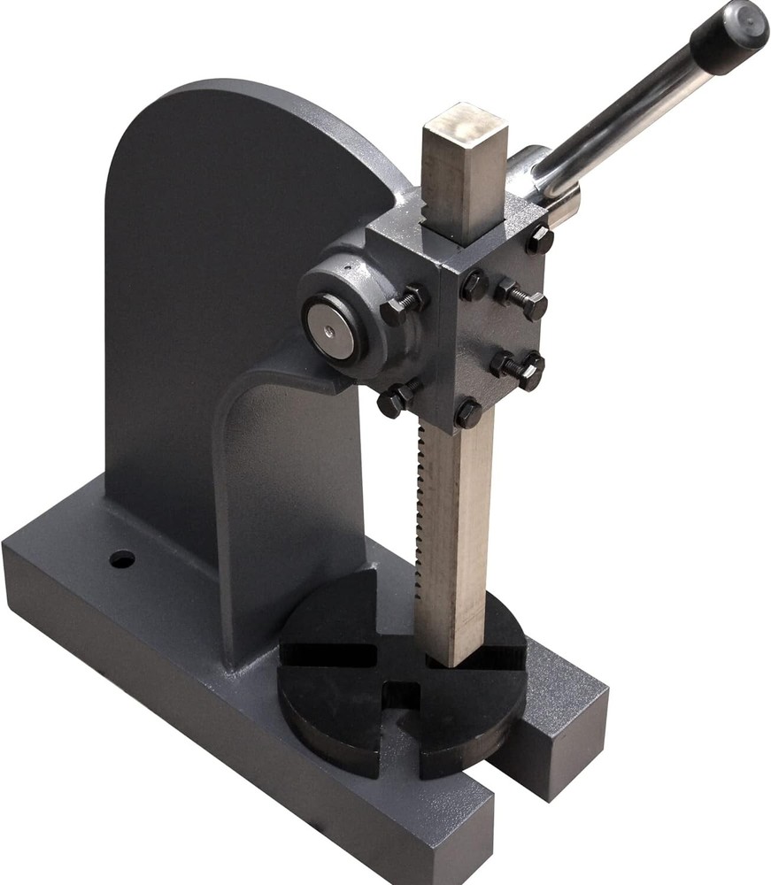 Compact 0.5 Ton Arbor Press for Efficient Metalworking - Cast Iron Construction