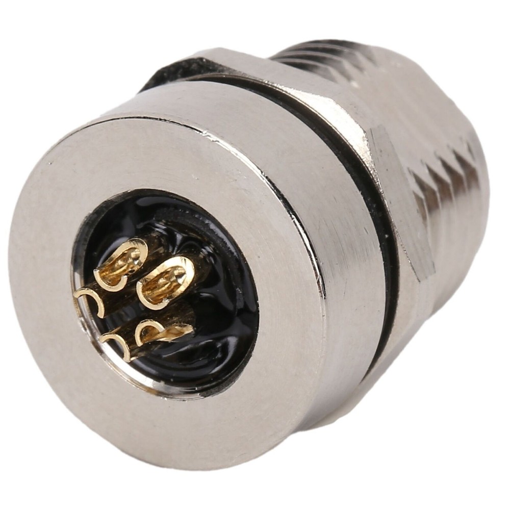 M8FS5 Panel Mounted Socket M8 IP67 Waterproof Connector 5pin Plug Adapter