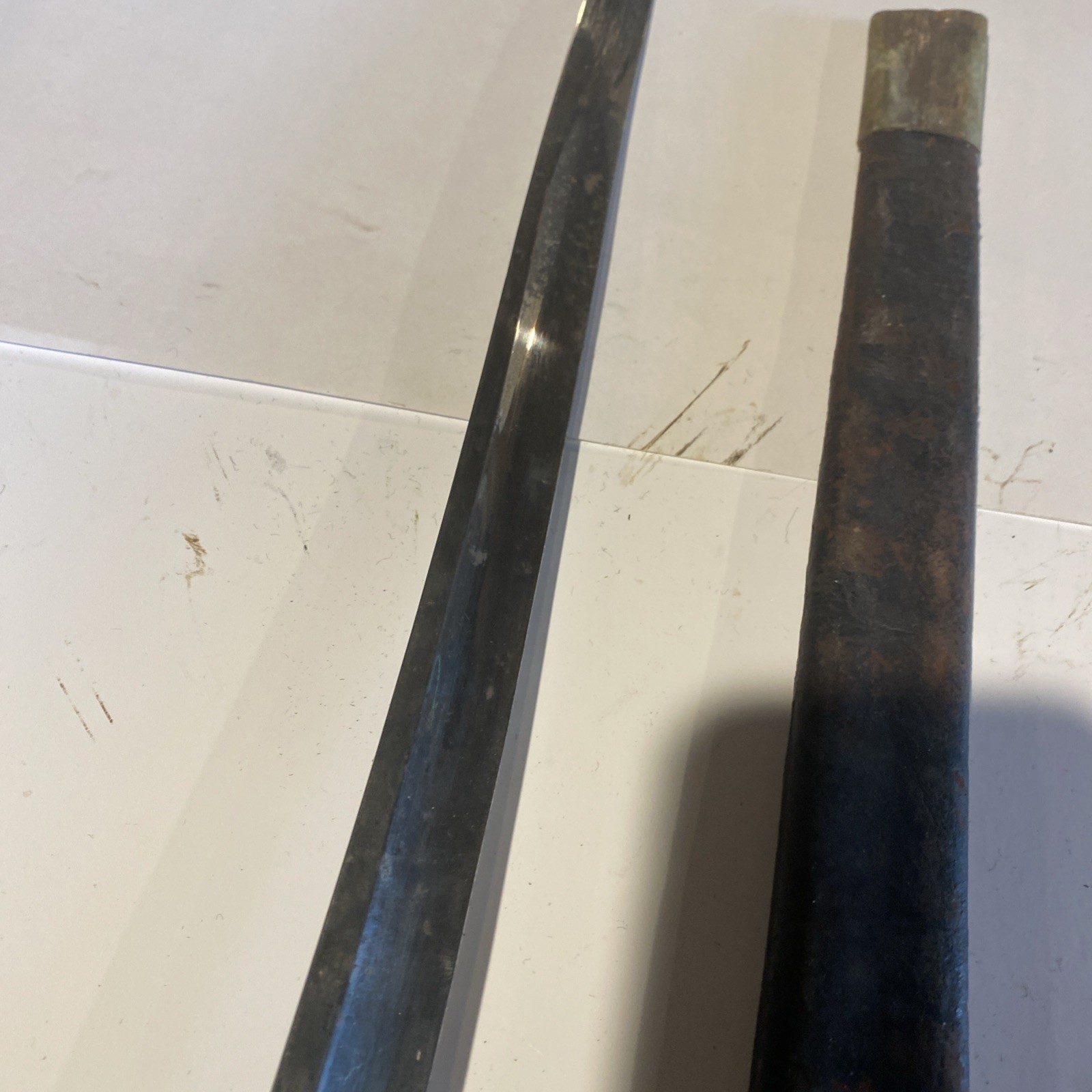 US Navy Rifle Model 1861 Collins Plymouth Whitneyville Saber Bayonet + Scabbard