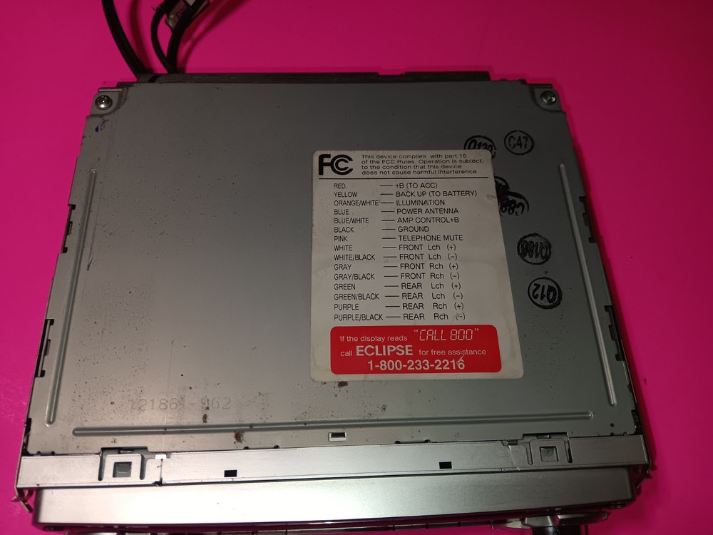 Eclipse CD2000, CD/MP3/Receiver, Sirius Satellite & HD Ready, 5 Volt Preouts