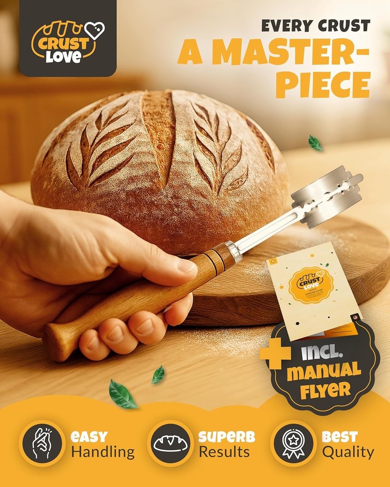 Bread Lame Set with 5 Blades Sourdough Scoring Tool for Bread Baking