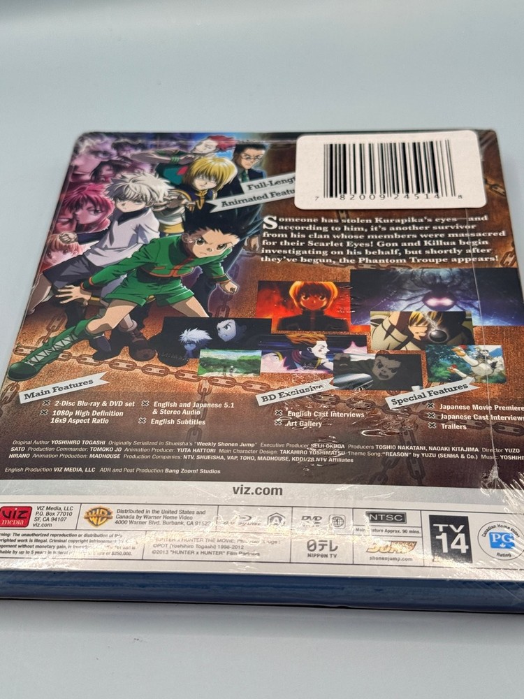 Hunter x Hunter Phantom Rouge Blu-ray DVD Combo Pack 2-Disc Set