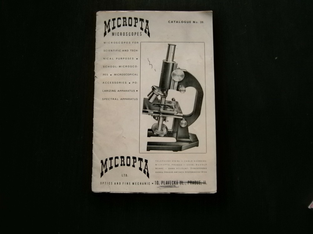 Micropta Microscope Optics and Lighting Catalog no.39