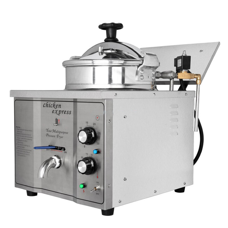 16L High Pressure Fried Chicken Machine 110V Chicken Pressure Food Oven Fryer