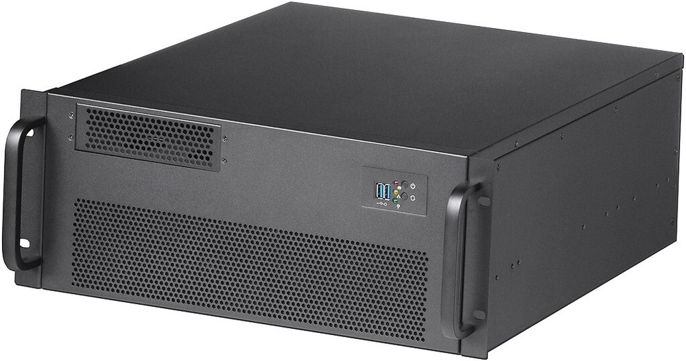 4U GPU Front Access Case (5.25"+4xHDDs) Rackmount Chassis (Redundant PS OK!) NEW
