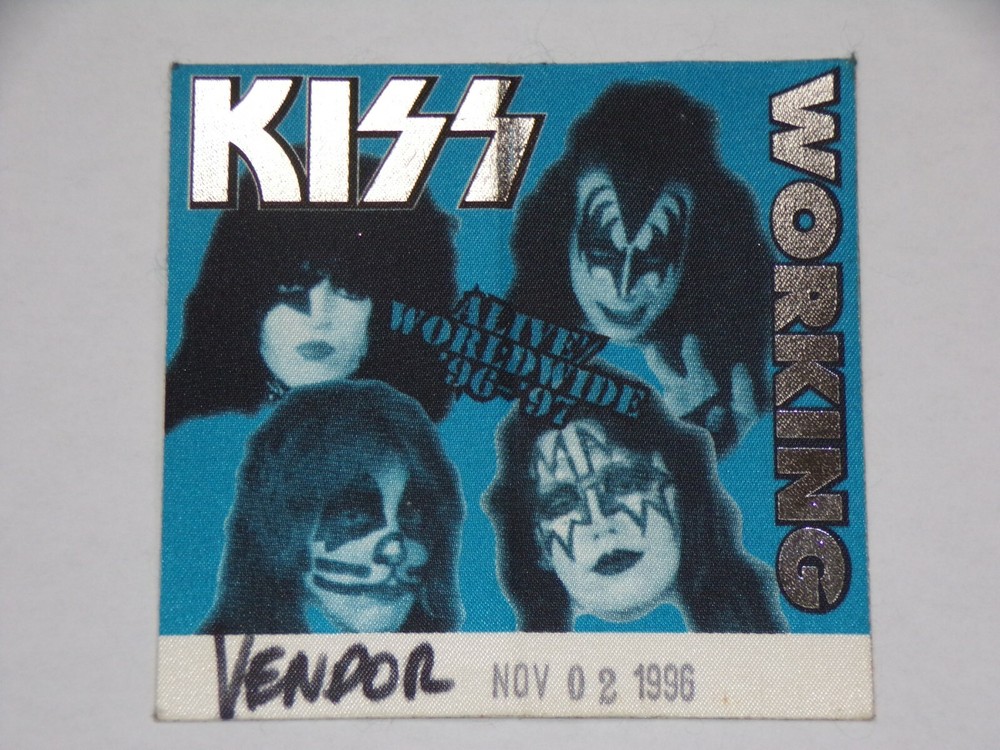 KISS Satin Pass Reunion Concert Tour 1996 MerchBooth Nov2 Las Vegas NV Vintage