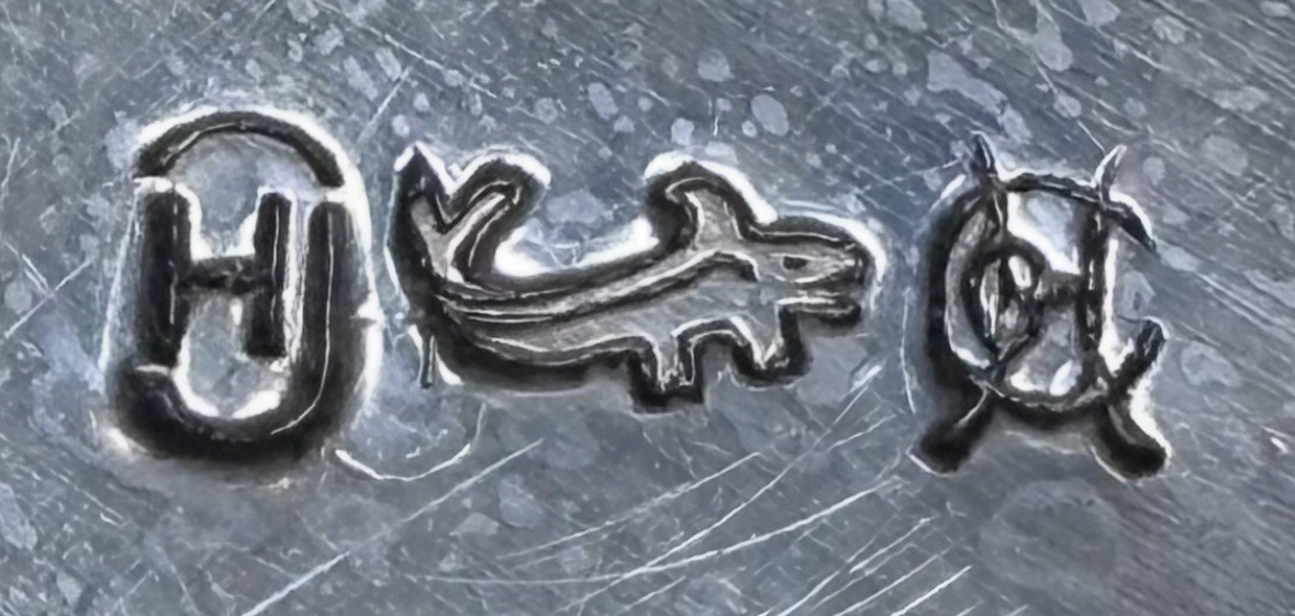 Antique Pair Of Silver Candle Sticks And Bud Vase Marked