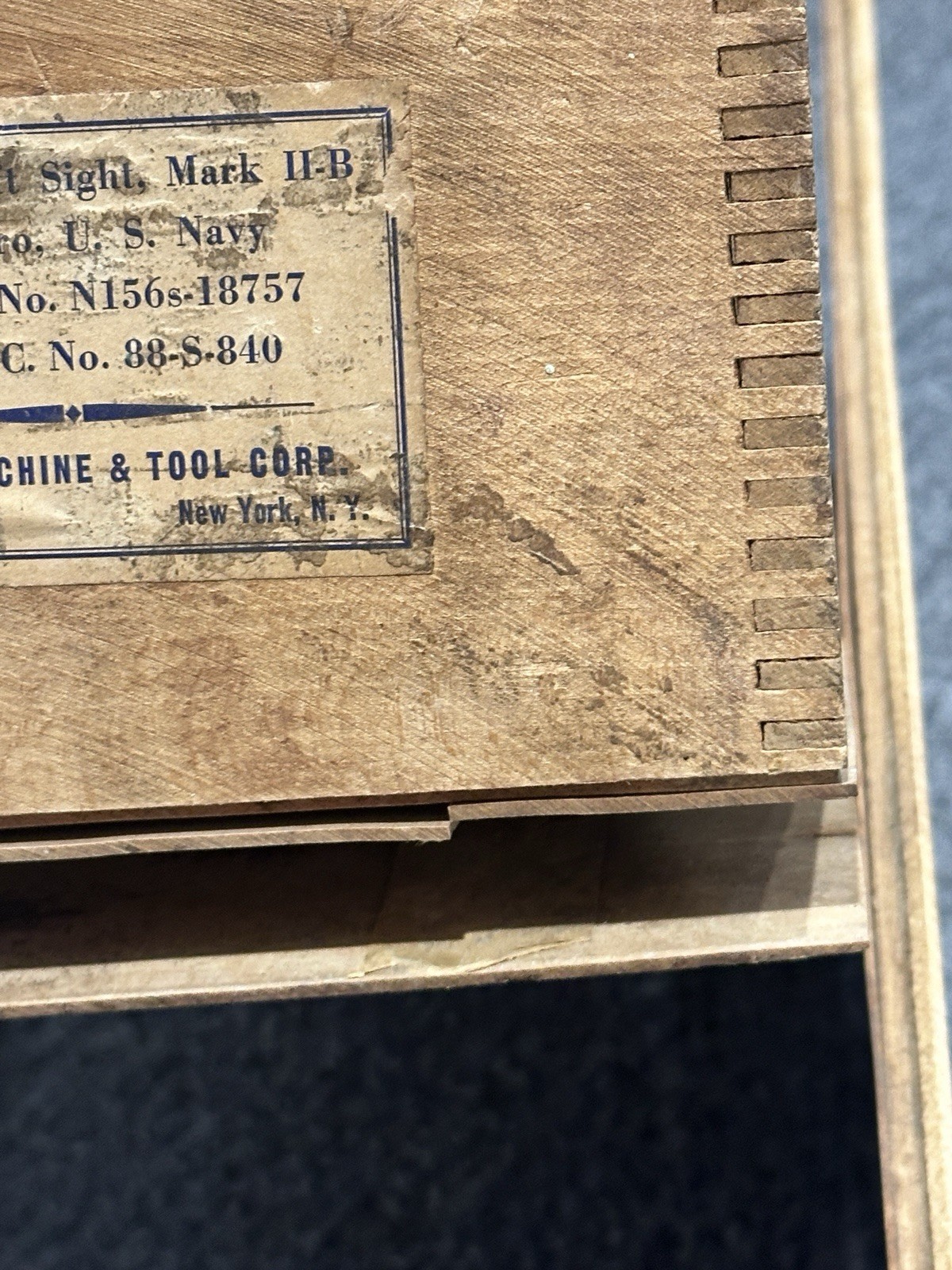 WWII U.S. Navy Pelorus Drift Sight Mark 2B Aero Instrument Co. Complete Antique