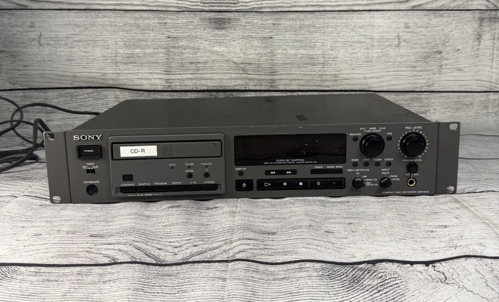 Sony CDR-W33 Professional CD Recorder READ DESCRIPTION