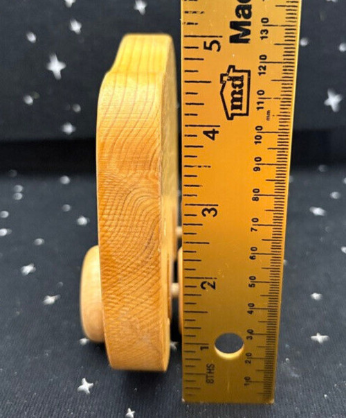 VTG Wood Elephant Pull Toy 5"