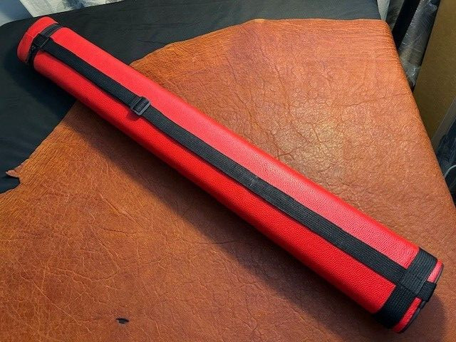 TNT Hard 2x2 Pool Cue Case. Fire Red