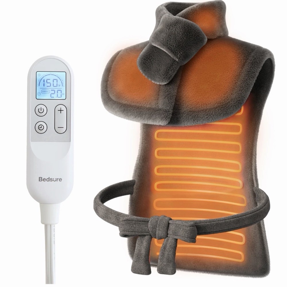 Bedsure Heating Pad 24X34 Grey  OPENBOX