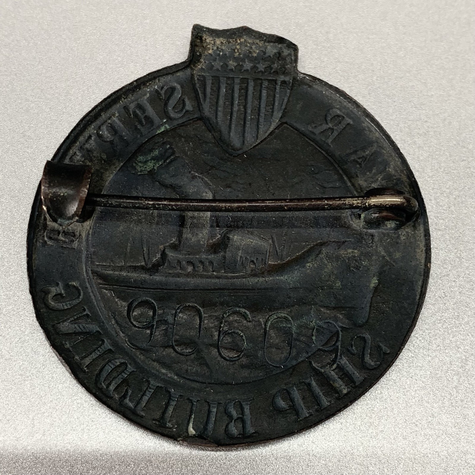 USA, United States Navy War Service WWI Ship Building Medal 90609