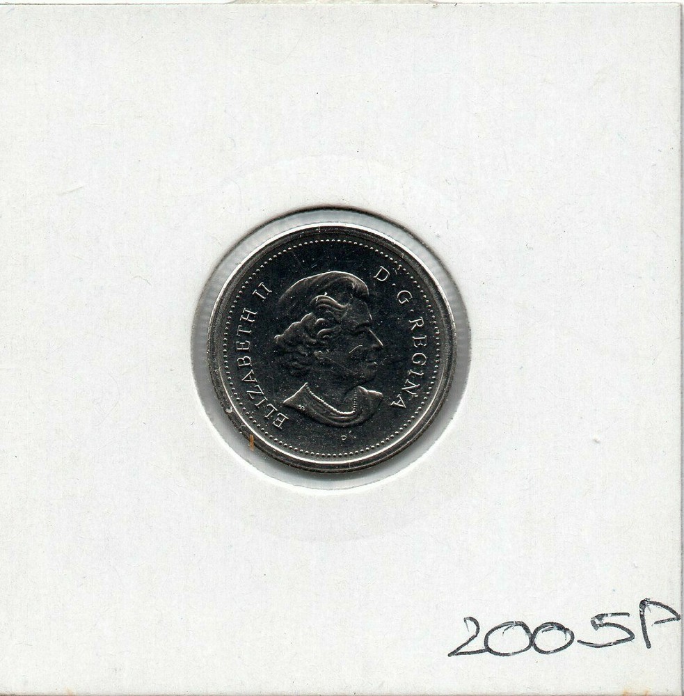 2005 CANADA 10 CENT COIN UNC IN 2X2 HOLDER