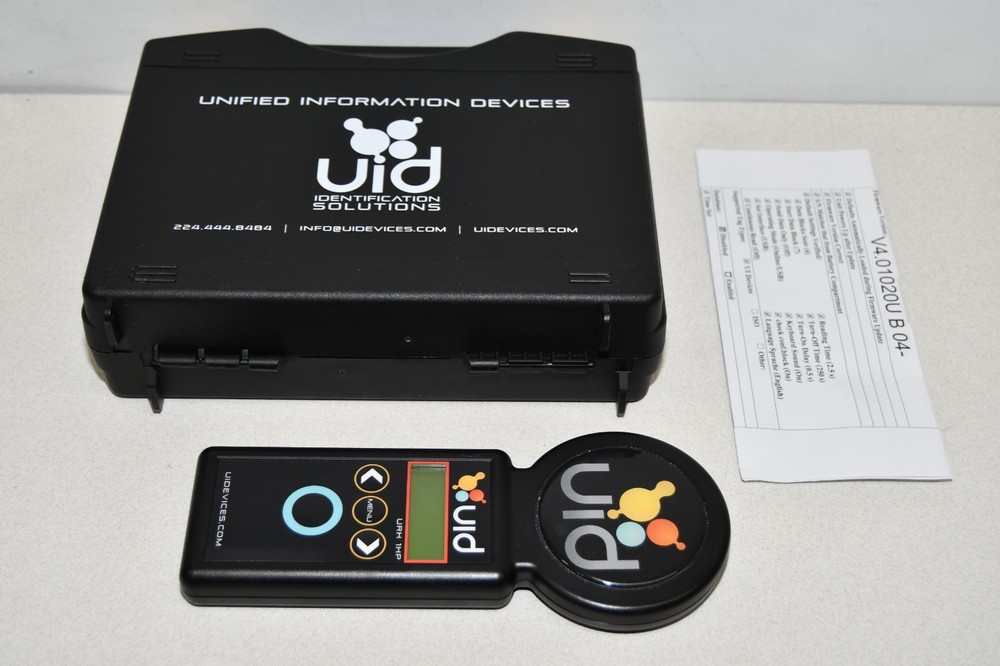 ^ Uid Identification Solutions Microchip URH-1HP Handheld Reader #X6383