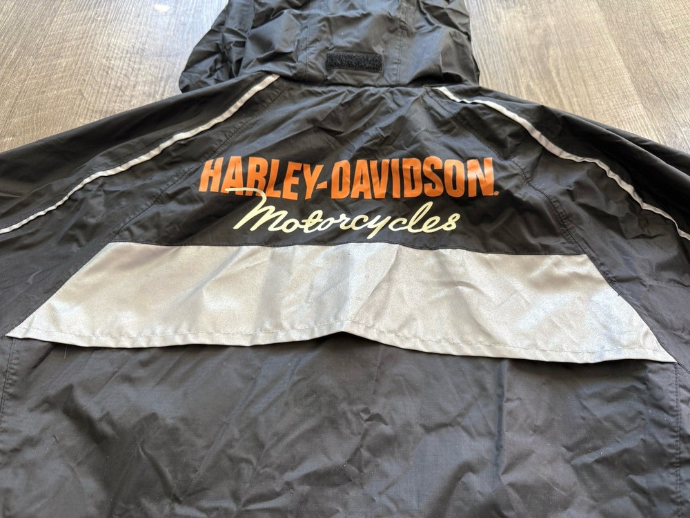 Harley Davidson Medium Rain Waterproof Coated Reflective Jacket Motorcycle