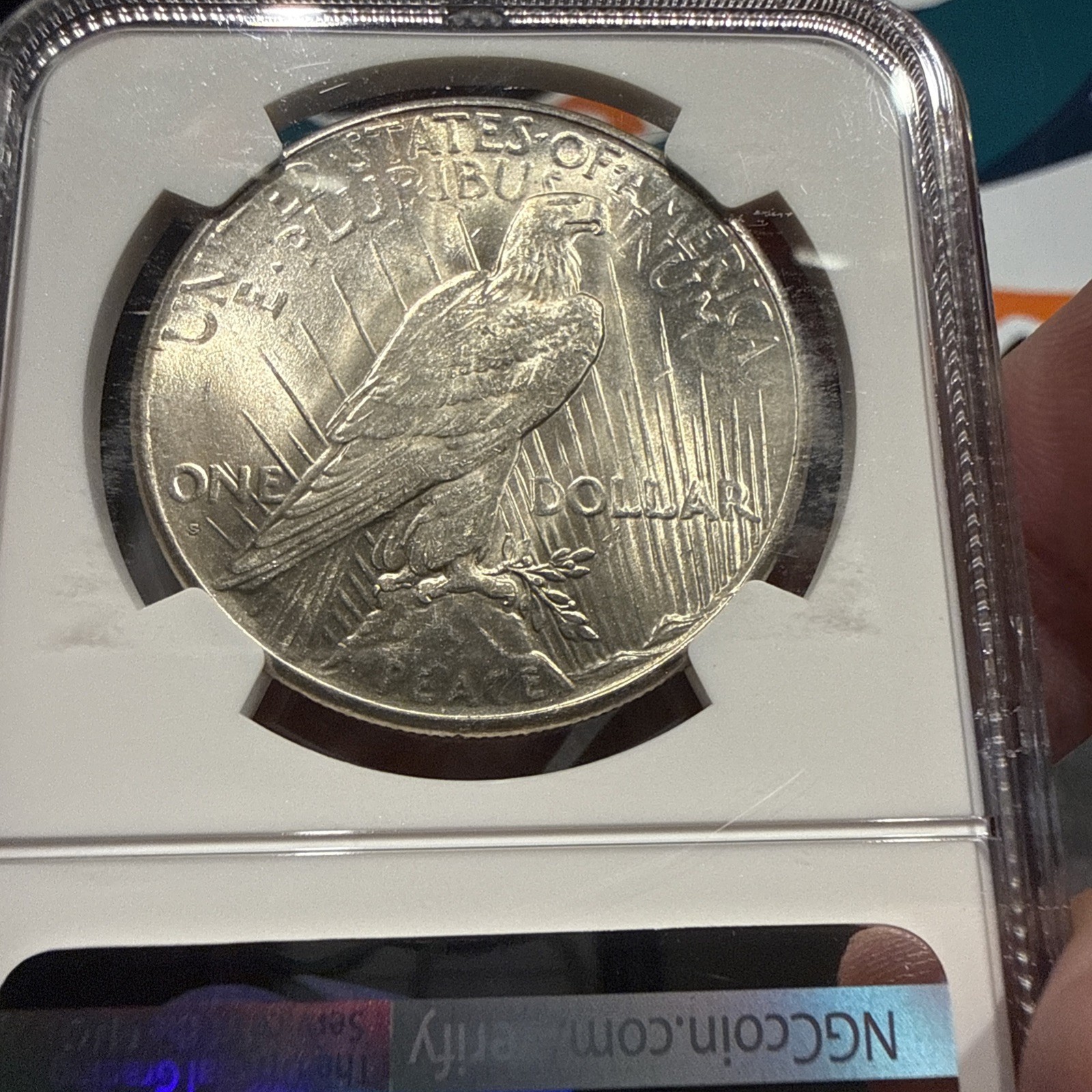 1926-S Peace Dollar NGC MS 62 ** Semi-Better Date San Francisco Issue!