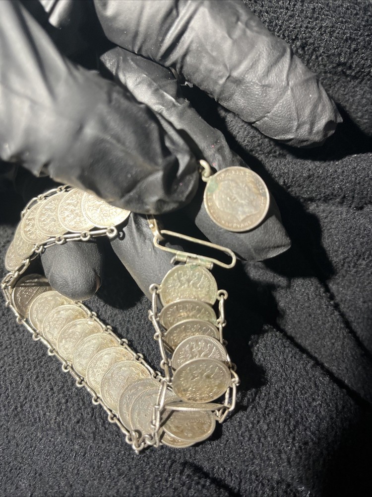 1879 Russian Coin Bracelet Silver