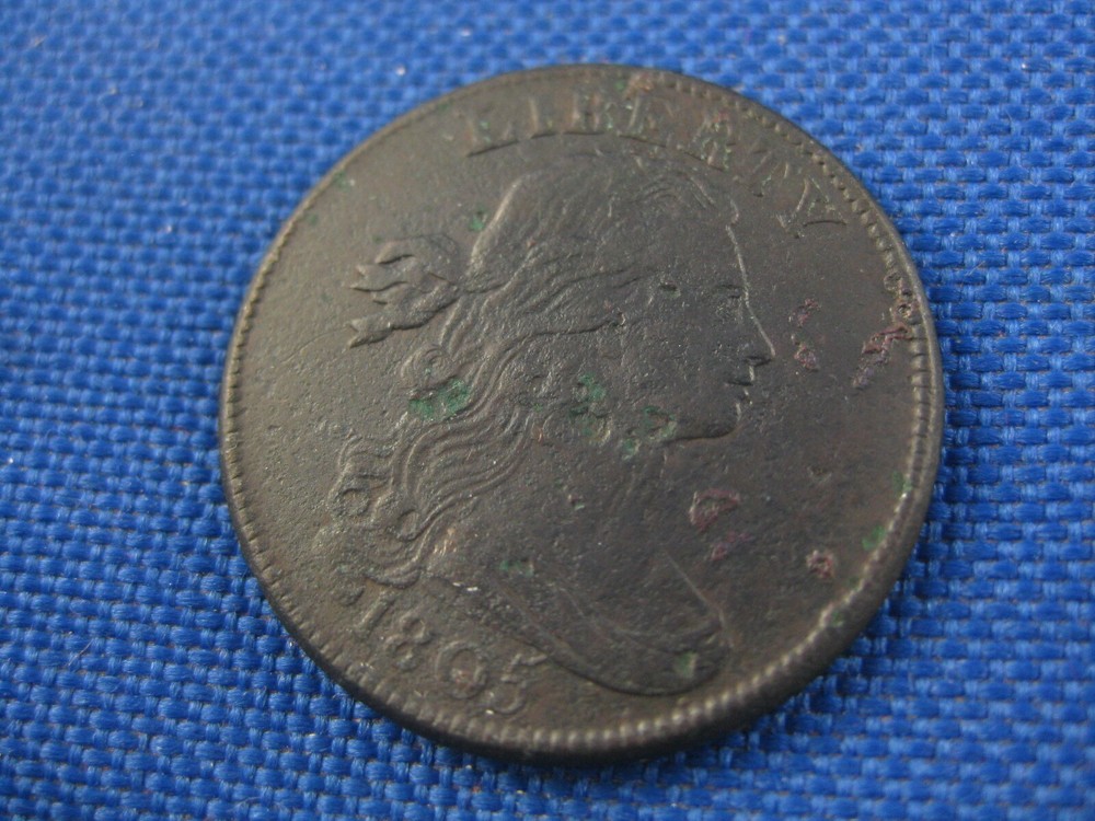 1805 Draped Bust Copper Large Cent Coin