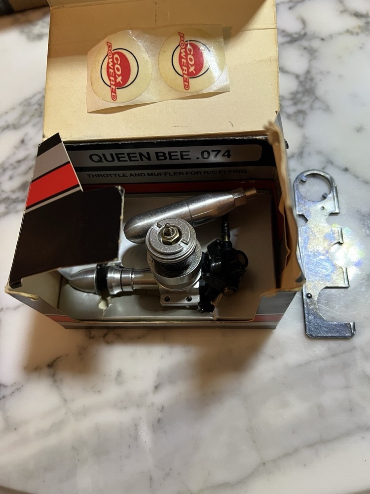 Cox Queen Bee .074 RC Engine Never Used. Original Box No Paperwork